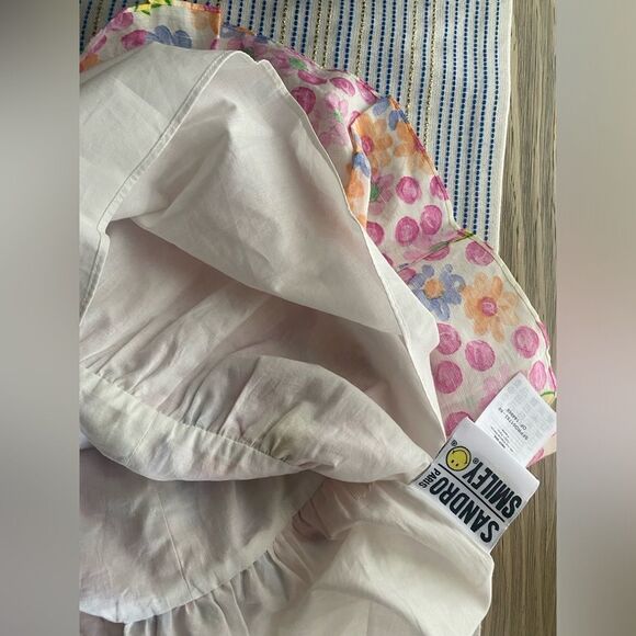 Sandro París Smiley Mini Dress Multicolored Short Sleeve Sz 34 US XS NWT - Picture 14 of 16